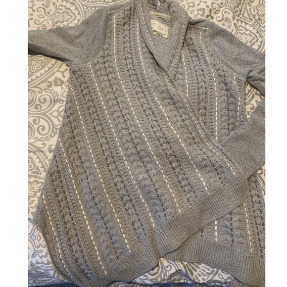 Saturday Sunday Anthropology Grey Knit Sweater - Picture 5 of 5